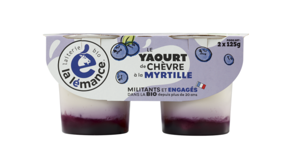 Yaourt de chèvre myrtille