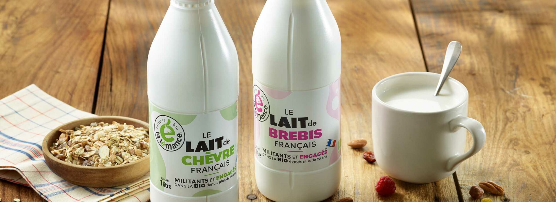 Laits de chèvre et brebis