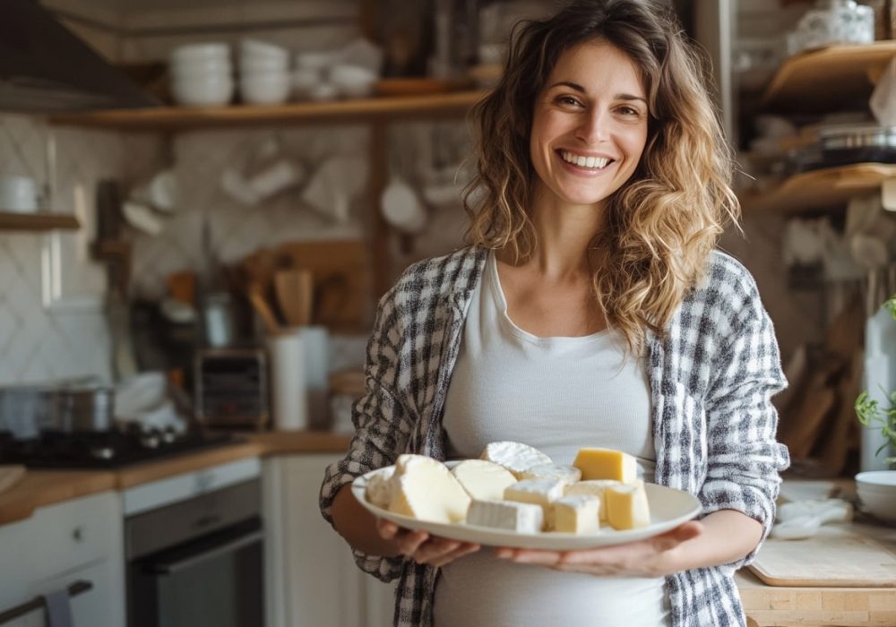 floriangaubert A smiling pregnant woman in a cozy kitchen gen c07278bf 384f 4733 bf47 a598569be8b0 0