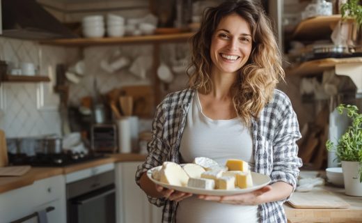 floriangaubert A smiling pregnant woman in a cozy kitchen gen c07278bf 384f 4733 bf47 a598569be8b0 0
