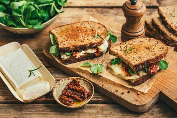 grilled cheese à la brique du périgord