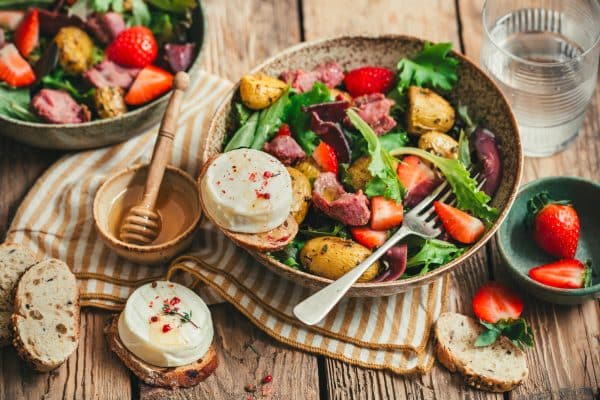 salade périgourdine au cabécou